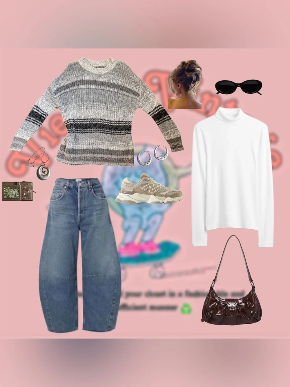 American Eagle Striped Knit Sweater